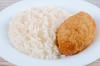 Домашняя куриная котлета с рисом